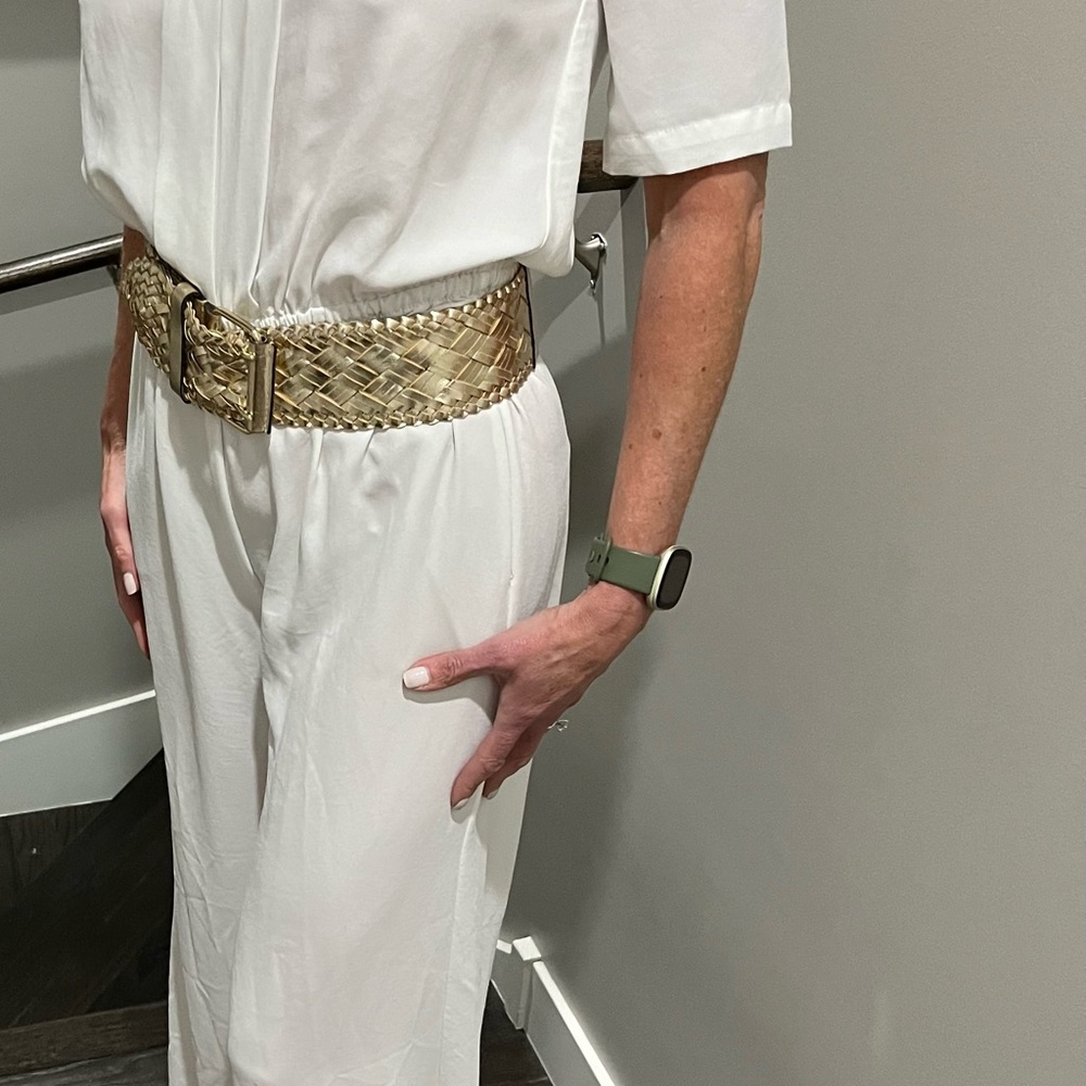 White BCBG jumpsuit